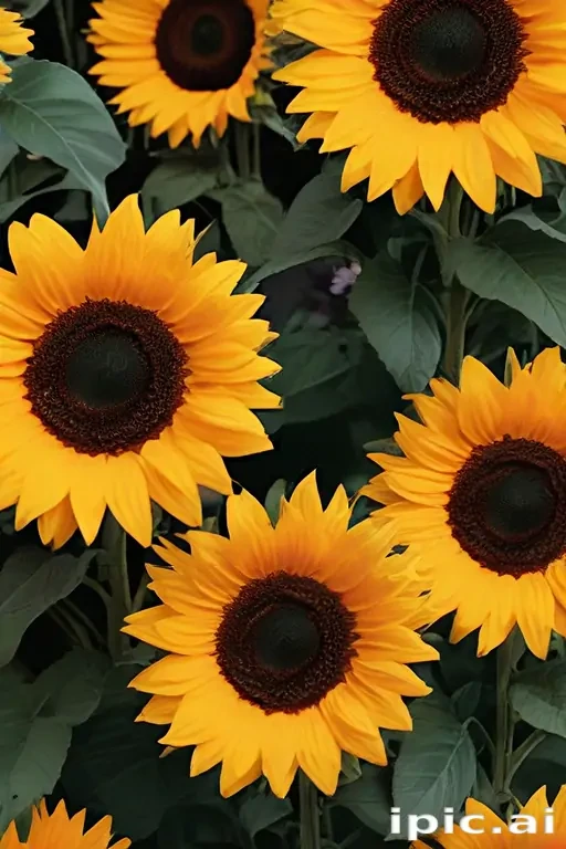 aesthetic sunflower background