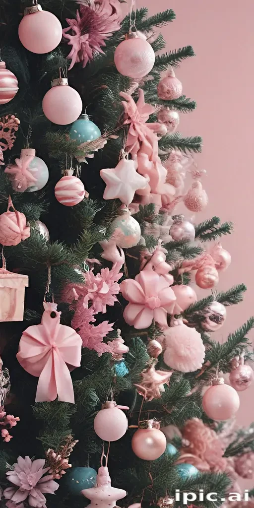 pastel aesthetic christmas wallpaper