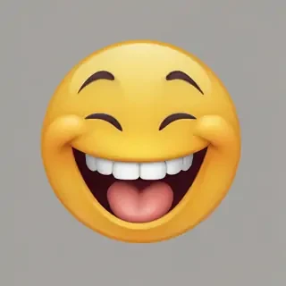 transparent laughing emoji