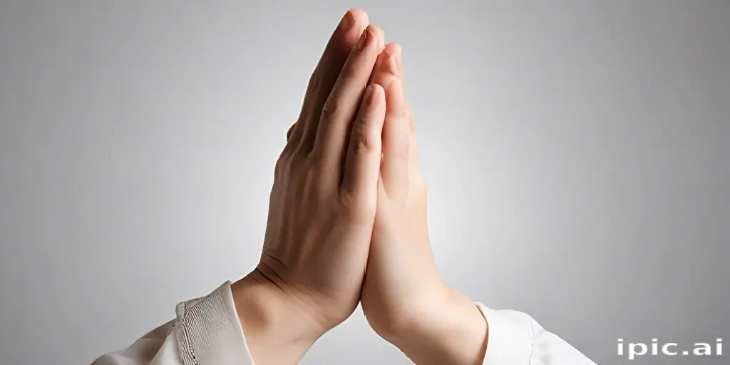 praying hands transparent background