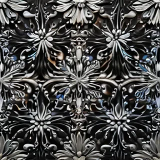 black with white pattern