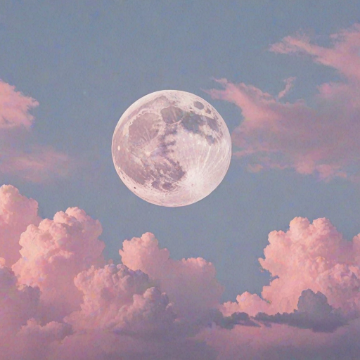 pastel aesthetic moon wallpaper