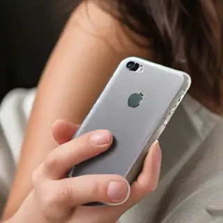 holding a phone