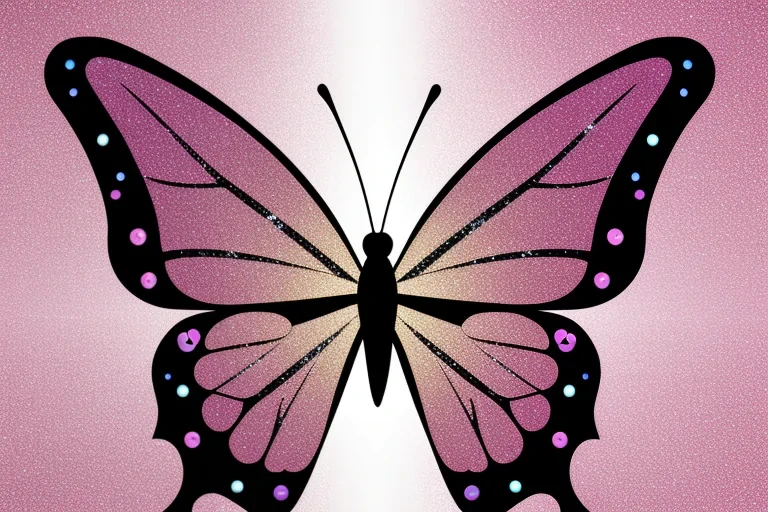 glitter butterfly wallpaper