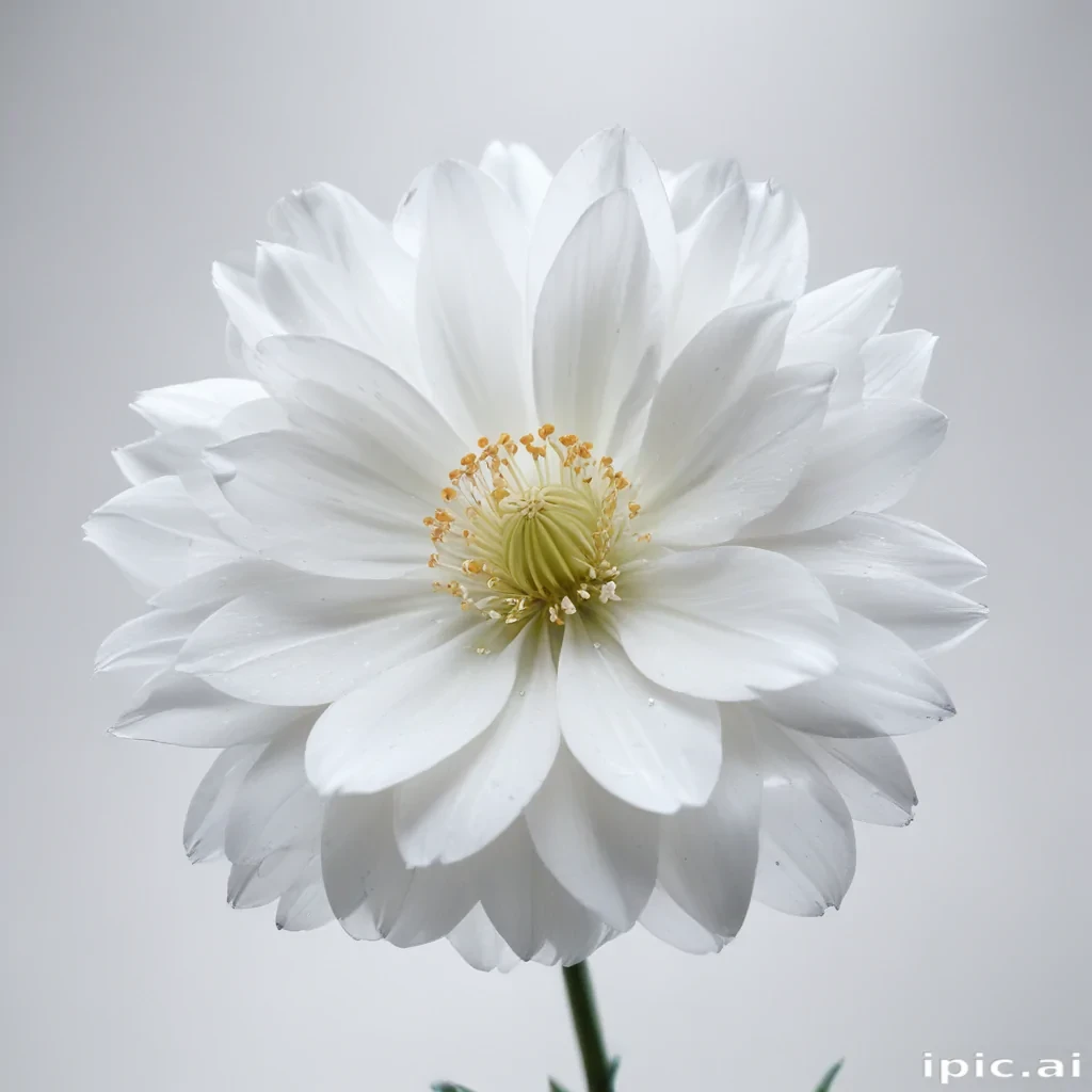 transparent white flower