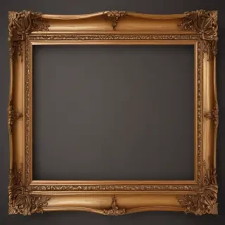 wooden picture frame png