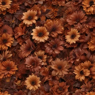 aesthetic brown flowers