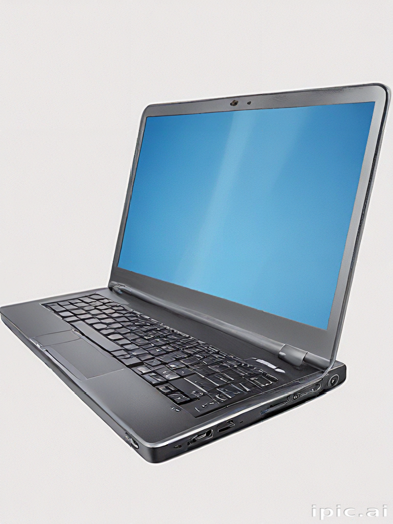 Blue Label Computer Modern Laptop with Sleek Design and Vibrant Blue Screen Display