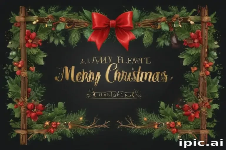 merry christmas clip art transparent background