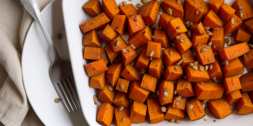 sweet potato and carrot roasted