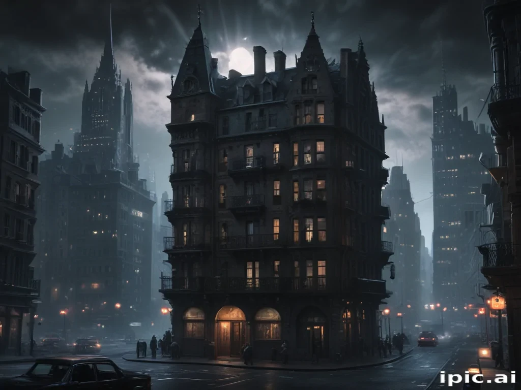 dark city background