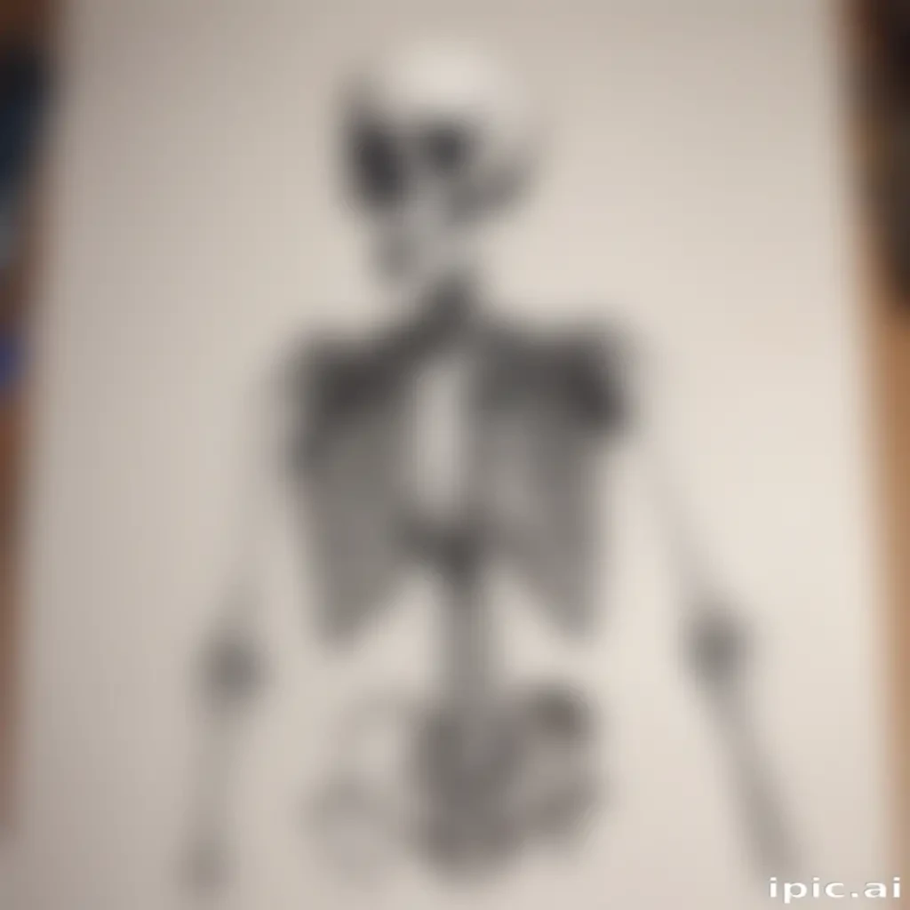 creative skeleton drawings