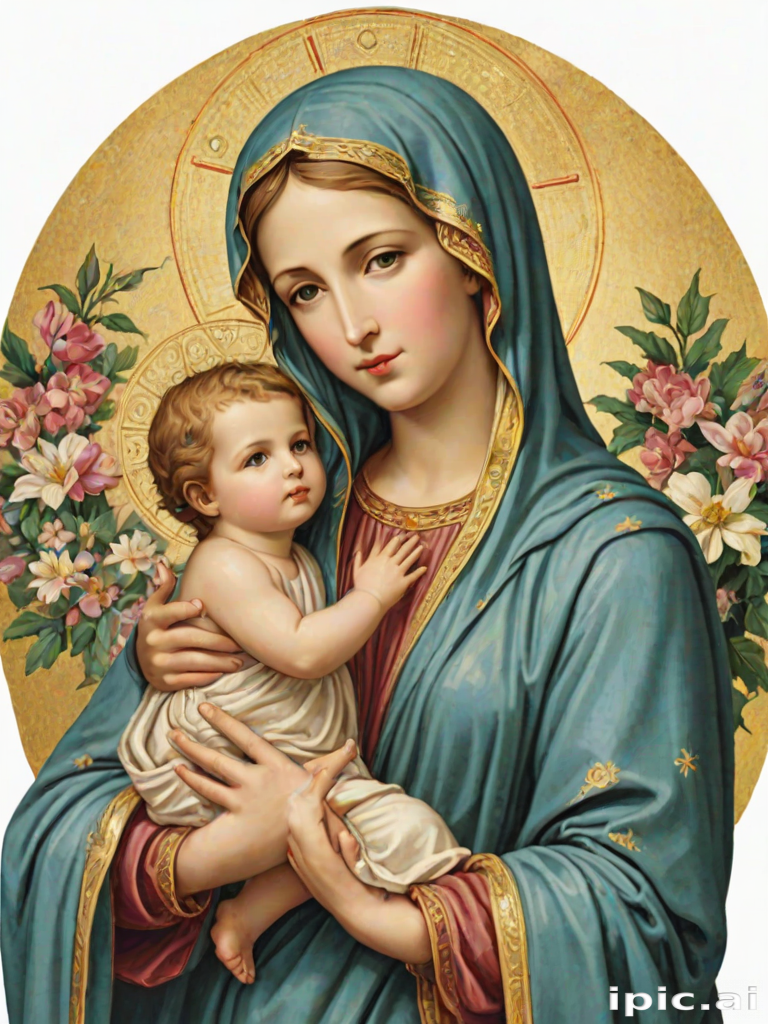 virgin mary clipart