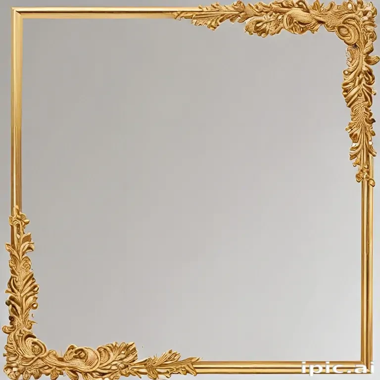 gold border transparent
