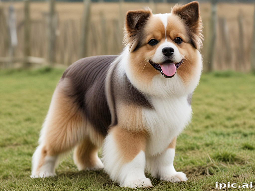 A Playful and Adorable Dog Enjoying a Sunny Day Outdoors.