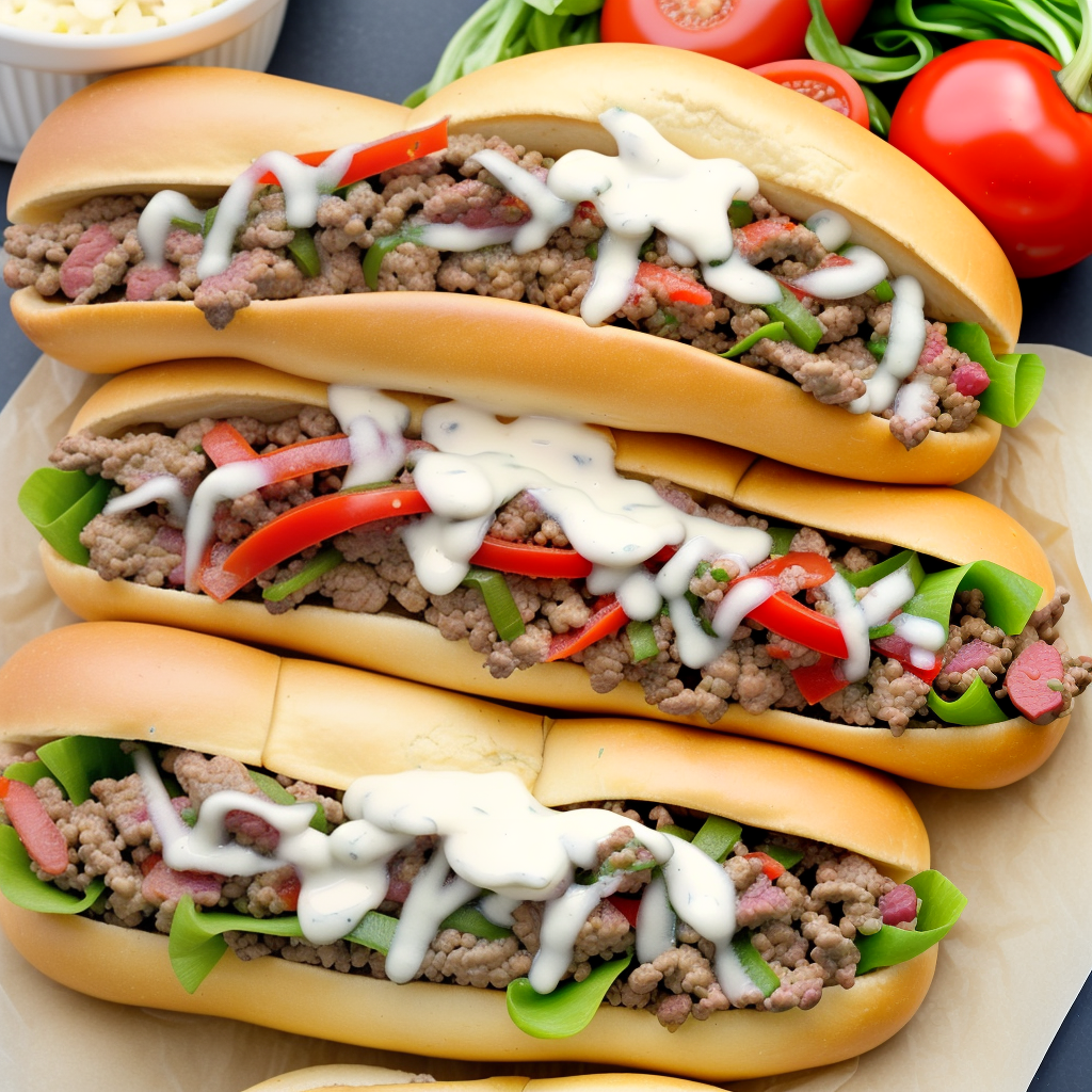 ground beef philly cheese steak recipe