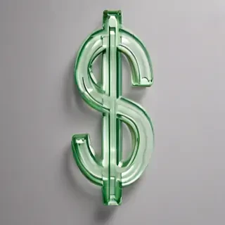 transparent dollar sign