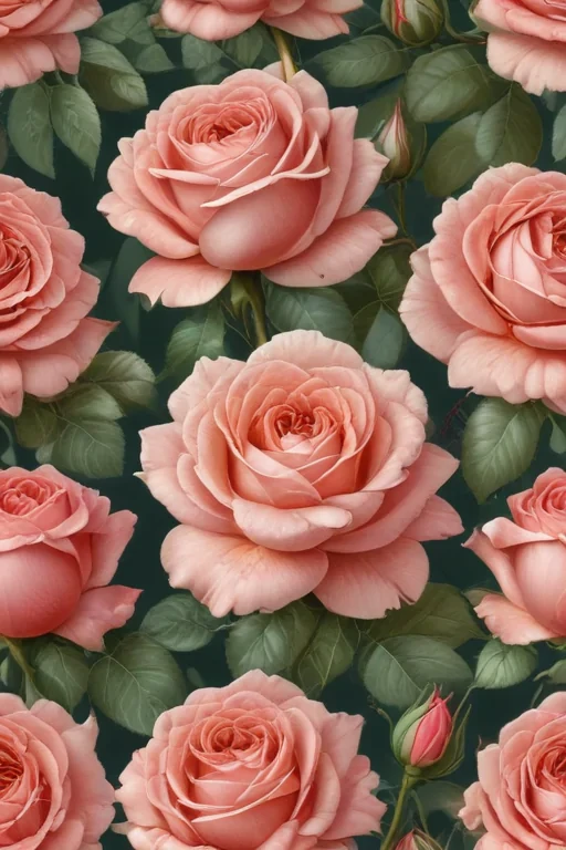 vintage rose illustration
