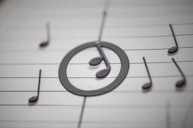 transparent music note
