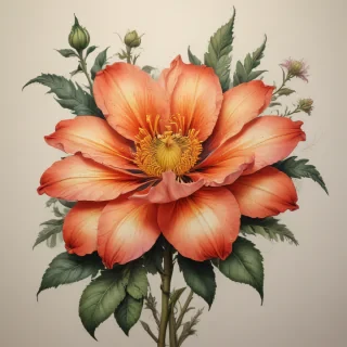 flower drawing png