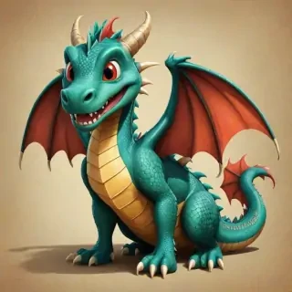 cartoon of a dragon