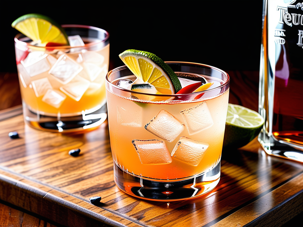 cocktails with rum and tequila