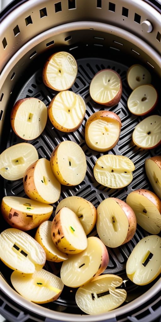 how long to cook sliced potatoes in air fryer