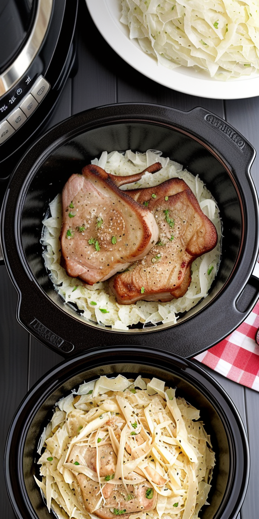 pork chops and sauerkraut crock pot