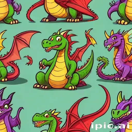 cartoon dragons