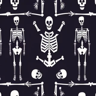 skeleton background