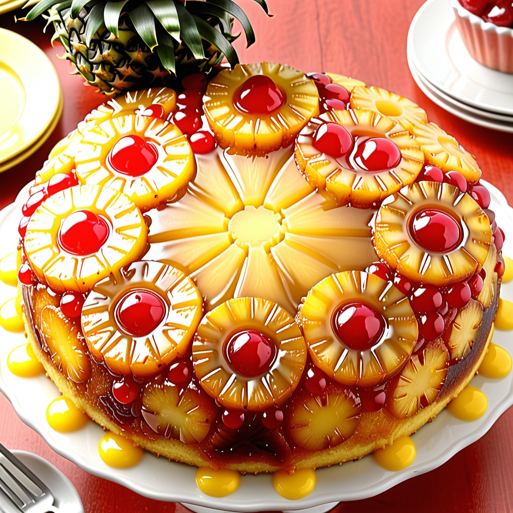 pineapple upside down cake with yellow cake mix