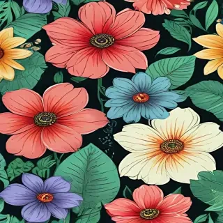 flowers to draw in color