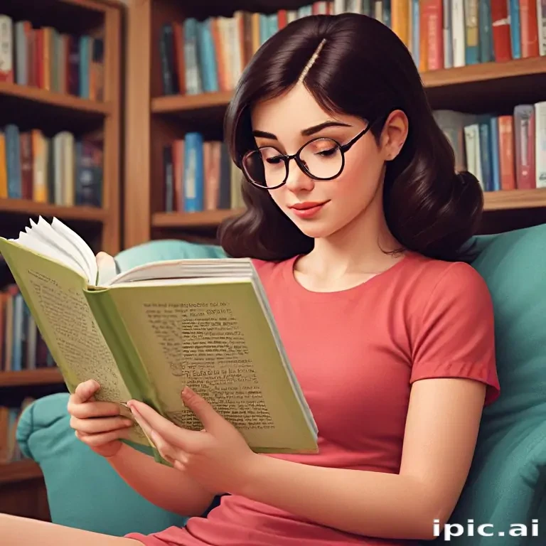 reading cartoon