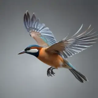 birds flying transparent background