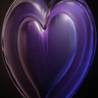 aesthetic purple heart