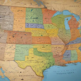 usa map with states