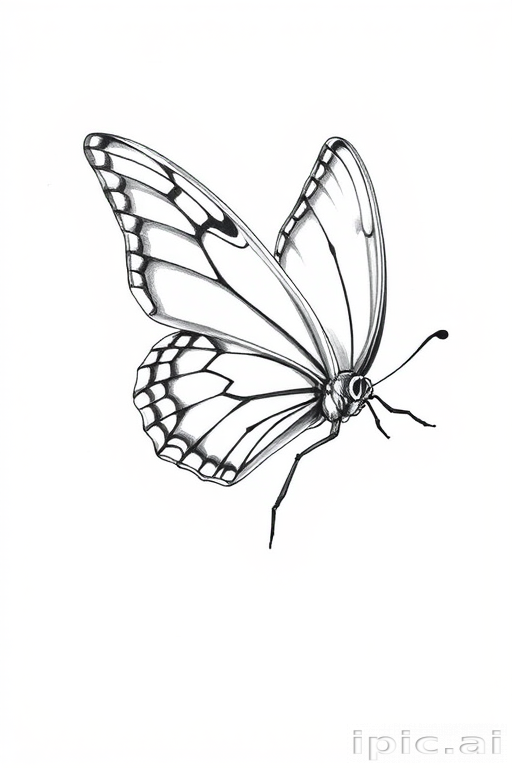 drawing of a butterfly
