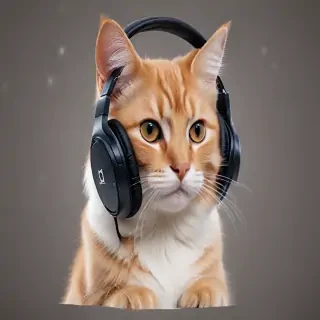 cat headphones png