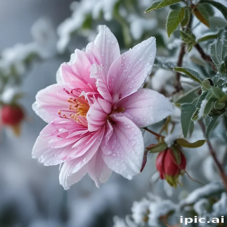 winter flower wallpaper background
