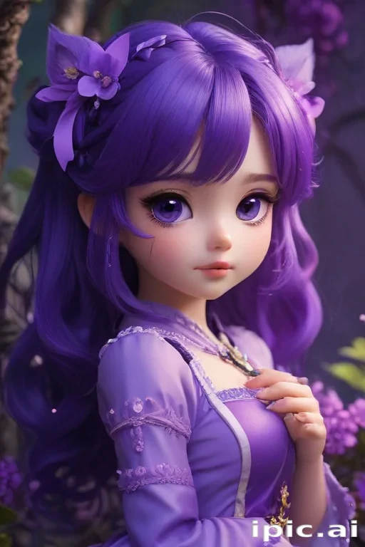 kawaii purple wallpaper