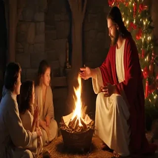 jesus at christmas images