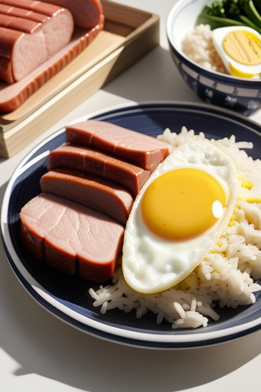 spam and rice and eggs