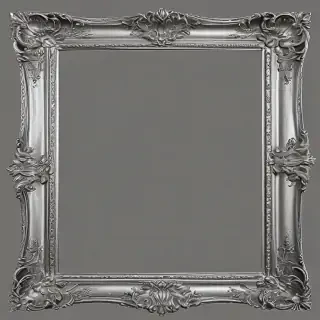 silver frame png