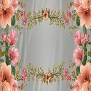 flower transparent border