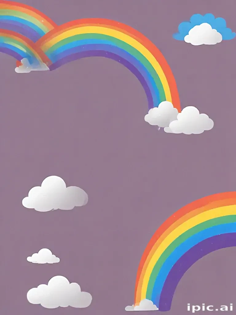 transparent background rainbow clipart