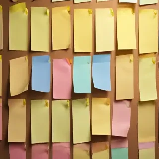 sticky note background