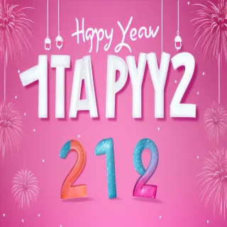 pink happy new year
