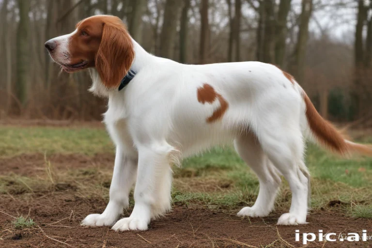 irish red and white setter