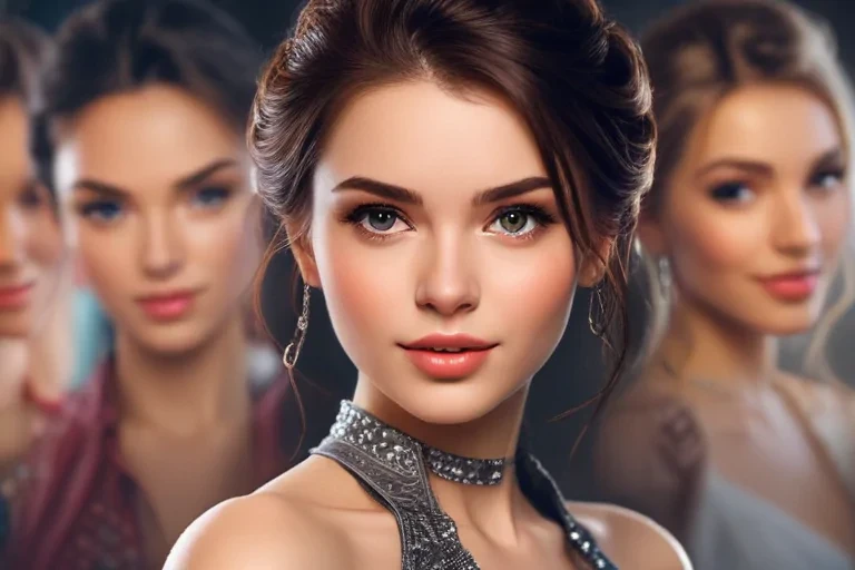 cute women background