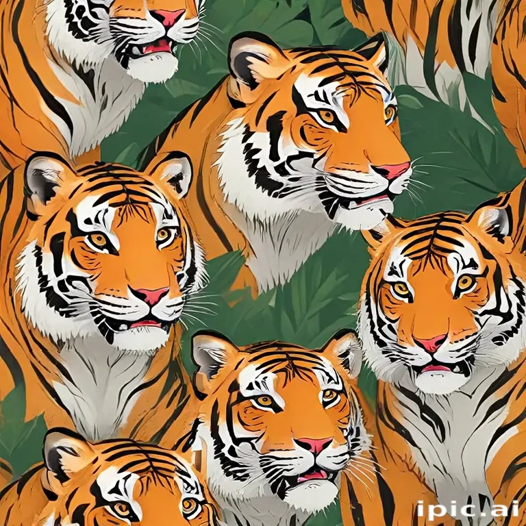 cartoon tigers